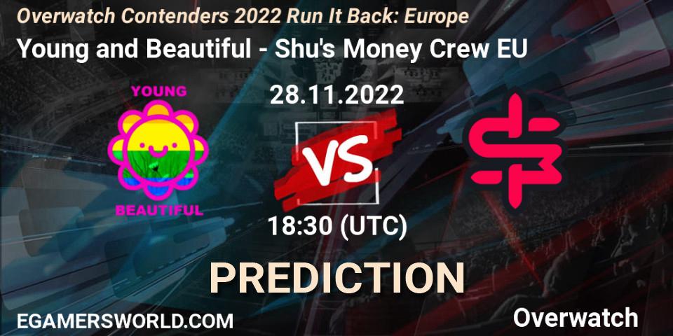 Pronóstico Young and Beautiful - Shu's Money Crew EU. 30.11.2022 at 18:30, Overwatch, Overwatch Contenders 2022 Run It Back: Europe