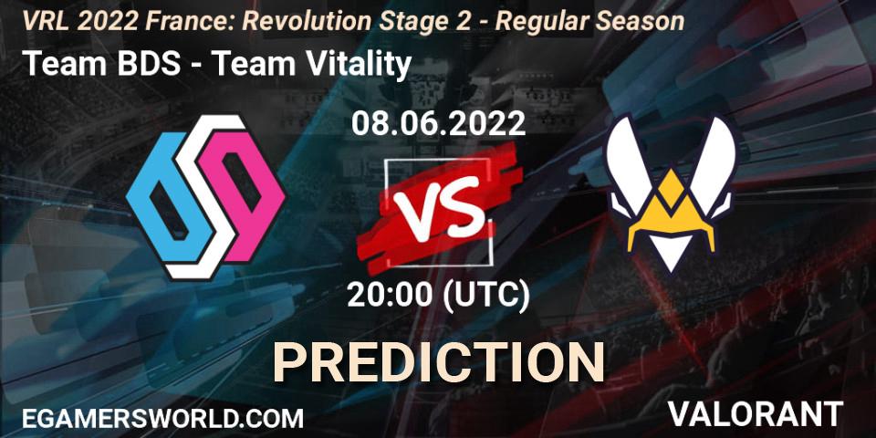 Pronóstico Team BDS - Team Vitality. 08.06.2022 at 20:00, VALORANT, VRL 2022 France: Revolution Stage 2 - Regular Season