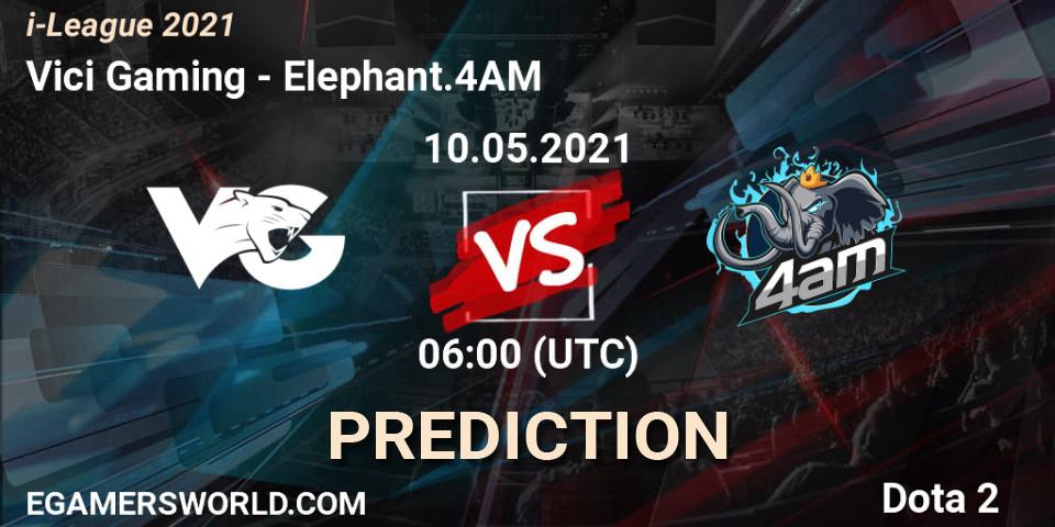Pronóstico Vici Gaming - Elephant.4AM. 10.05.2021 at 06:06, Dota 2, i-League 2021 Season 1