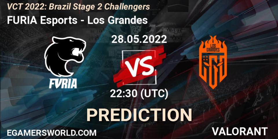 Pronóstico FURIA Esports - Los Grandes. 28.05.2022 at 23:15, VALORANT, VCT 2022: Brazil Stage 2 Challengers