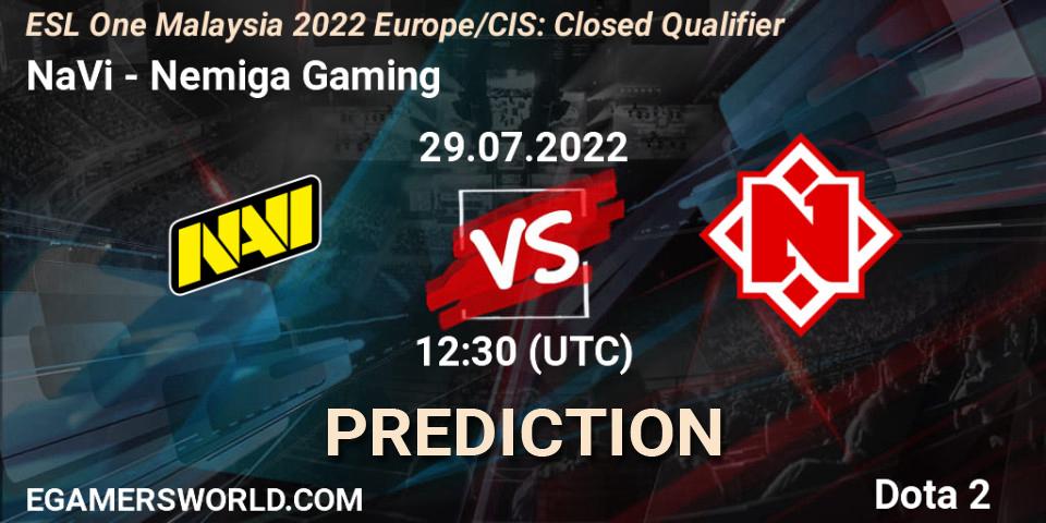Pronóstico NaVi - Nemiga Gaming. 29.07.2022 at 12:30, Dota 2, ESL One Malaysia 2022 Europe/CIS: Closed Qualifier