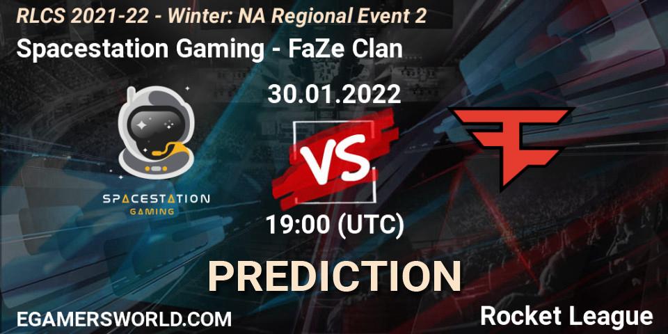 Pronóstico Spacestation Gaming - FaZe Clan. 30.01.2022 at 19:00, Rocket League, RLCS 2021-22 - Winter: NA Regional Event 2