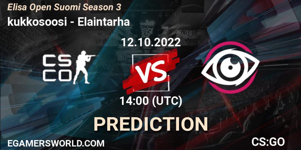 Pronóstico kukkosoosi - Elaintarha. 12.10.2022 at 14:00, Counter-Strike (CS2), Elisa Open Suomi Season 3