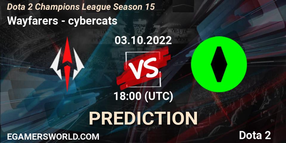 Pronóstico Wayfarers - cybercats. 03.10.2022 at 18:07, Dota 2, Dota 2 Champions League Season 15