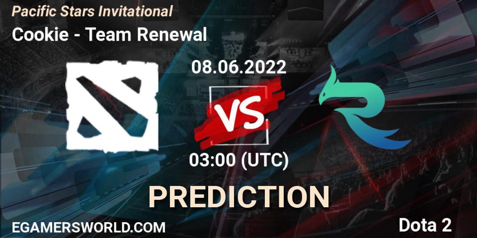 Pronóstico Cookie - Team Renewal. 08.06.2022 at 03:00, Dota 2, Pacific Stars Invitational