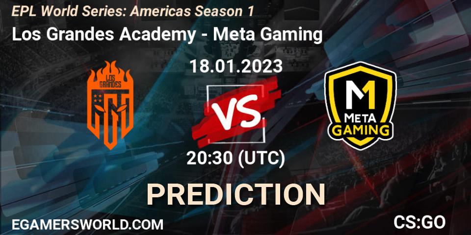 Pronóstico Los Grandes Academy - Meta Gaming Brasil. 18.01.23, CS2 (CS:GO), EPL World Series: Americas Season 1