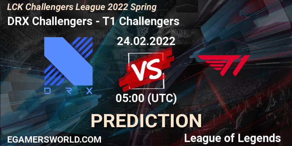 Pronóstico DRX Challengers - T1 Challengers. 24.02.2022 at 05:00, LoL, LCK Challengers League 2022 Spring