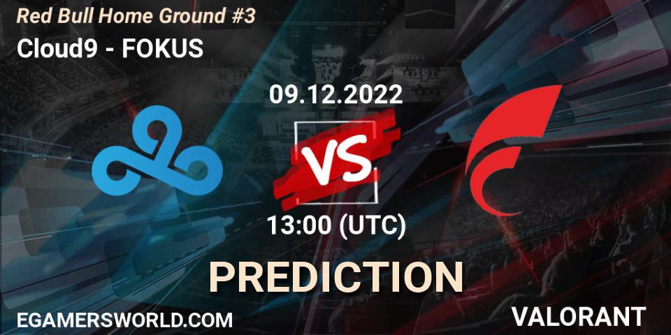 Pronóstico Cloud9 - FOKUS. 09.12.22, VALORANT, Red Bull Home Ground #3
