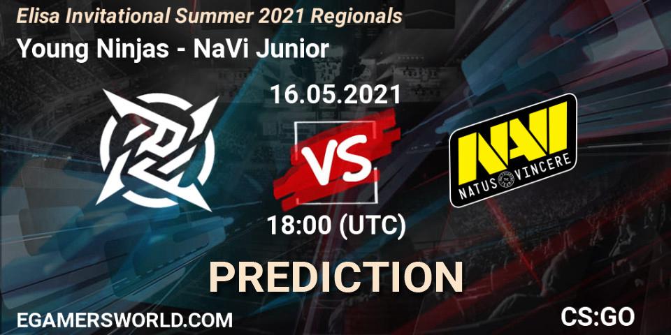 Pronóstico Young Ninjas - NaVi Junior. 16.05.2021 at 18:00, Counter-Strike (CS2), Elisa Invitational Summer 2021 Regionals