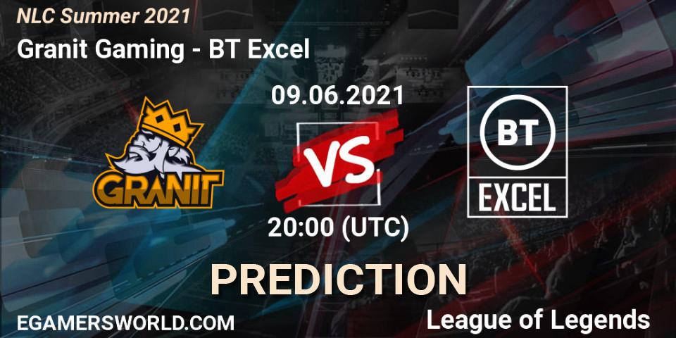 Pronóstico Granit Gaming - BT Excel. 09.06.2021 at 20:00, LoL, NLC Summer 2021