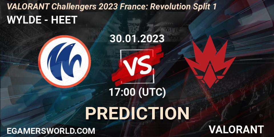 Pronóstico WYLDE - HEET. 30.01.23, VALORANT, VALORANT Challengers 2023 France: Revolution Split 1