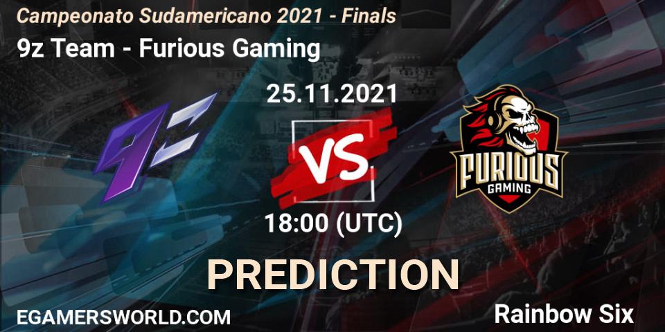 Pronóstico 9z Team - Furious Gaming. 25.11.2021 at 20:30, Rainbow Six, Campeonato Sudamericano 2021 - Finals