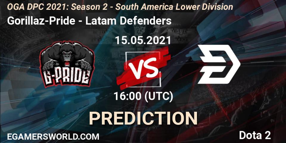 Pronóstico Gorillaz-Pride - Latam Defenders. 15.05.2021 at 16:00, Dota 2, OGA DPC 2021: Season 2 - South America Lower Division 