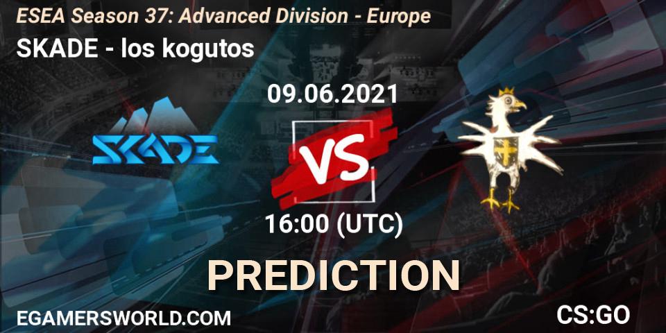 Pronóstico SKADE - los kogutos. 09.06.2021 at 16:00, Counter-Strike (CS2), ESEA Season 37: Advanced Division - Europe