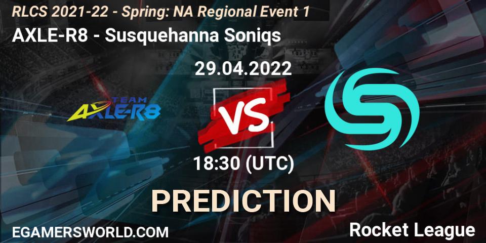 Pronóstico AXLE-R8 - Susquehanna Soniqs. 29.04.22, Rocket League, RLCS 2021-22 - Spring: NA Regional Event 1