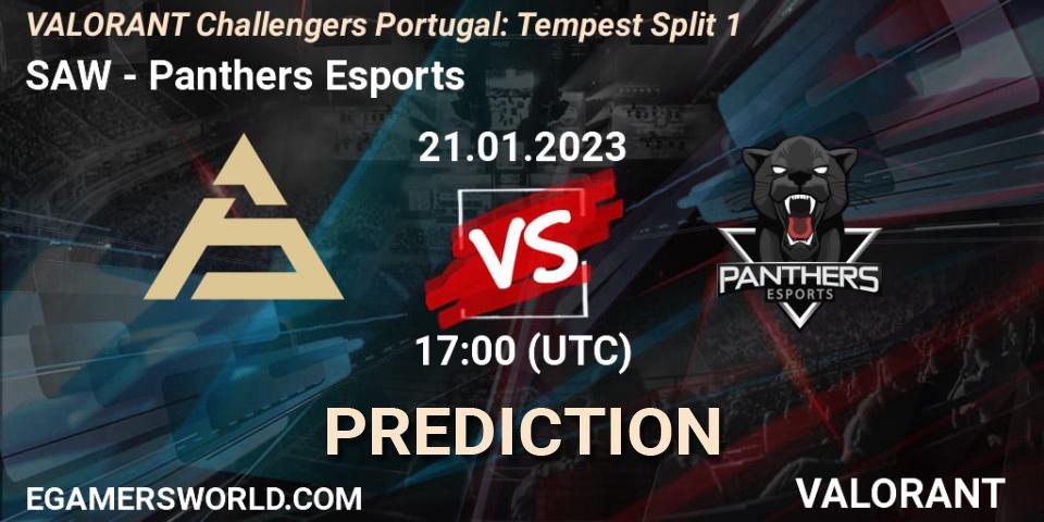 Pronóstico SAW - Panthers Esports. 21.01.2023 at 17:25, VALORANT, VALORANT Challengers 2023 Portugal: Tempest Split 1