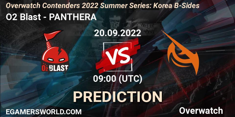 Pronóstico O2 Blast - PANTHERA. 20.09.2022 at 09:00, Overwatch, Overwatch Contenders 2022 Summer Series: Korea B-Sides