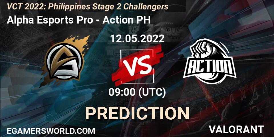 Pronóstico Alpha Esports Pro - Action PH. 12.05.2022 at 09:45, VALORANT, VCT 2022: Philippines Stage 2 Challengers