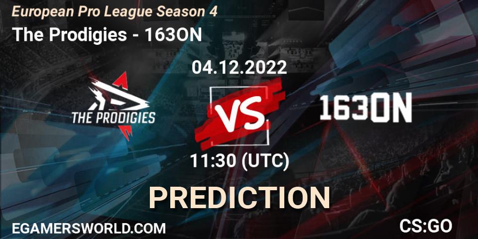 Pronóstico The Prodigies - 163ON. 04.12.2022 at 11:30, Counter-Strike (CS2), European Pro League Season 4