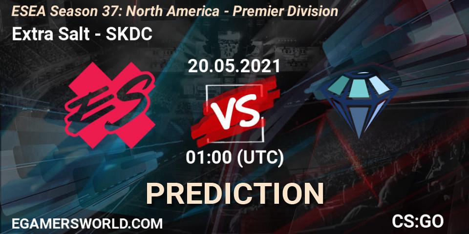 Pronóstico Extra Salt - SKDC. 20.05.2021 at 01:00, Counter-Strike (CS2), ESEA Season 37: North America - Premier Division
