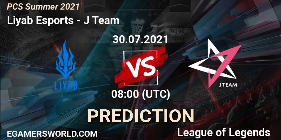Pronóstico Liyab Esports - J Team. 30.07.2021 at 08:00, LoL, PCS Summer 2021