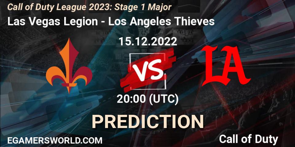 Pronóstico Las Vegas Legion - Los Angeles Thieves. 15.12.22, Call of Duty, Call of Duty League 2023: Stage 1 Major