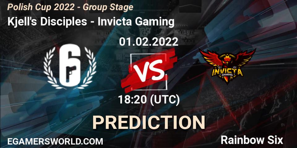 Pronóstico Kjell's Disciples - Invicta Gaming. 01.02.2022 at 18:20, Rainbow Six, Polish Cup 2022 - Group Stage