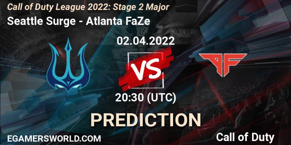 Pronóstico Seattle Surge - Atlanta FaZe. 02.04.22, Call of Duty, Call of Duty League 2022: Stage 2 Major