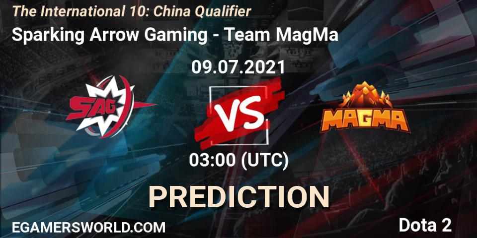 Pronóstico Sparking Arrow Gaming - Team MagMa. 09.07.2021 at 03:01, Dota 2, The International 10: China Qualifier
