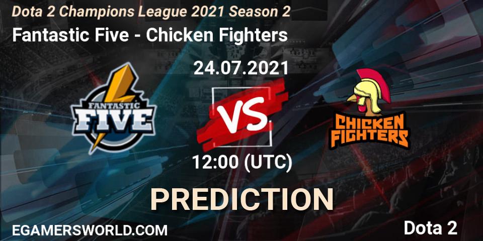 Pronóstico Fantastic Five - Chicken Fighters. 24.07.2021 at 12:10, Dota 2, Dota 2 Champions League 2021 Season 2