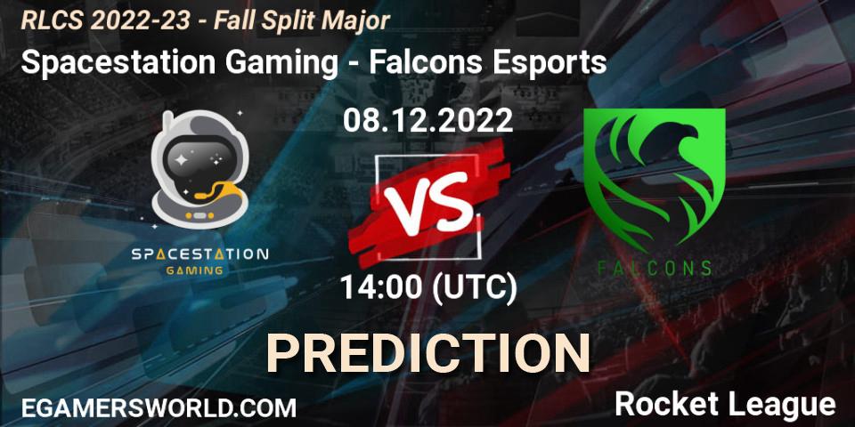 Pronóstico Spacestation Gaming - Falcons Esports. 08.12.2022 at 14:15, Rocket League, RLCS 2022-23 - Fall Split Major