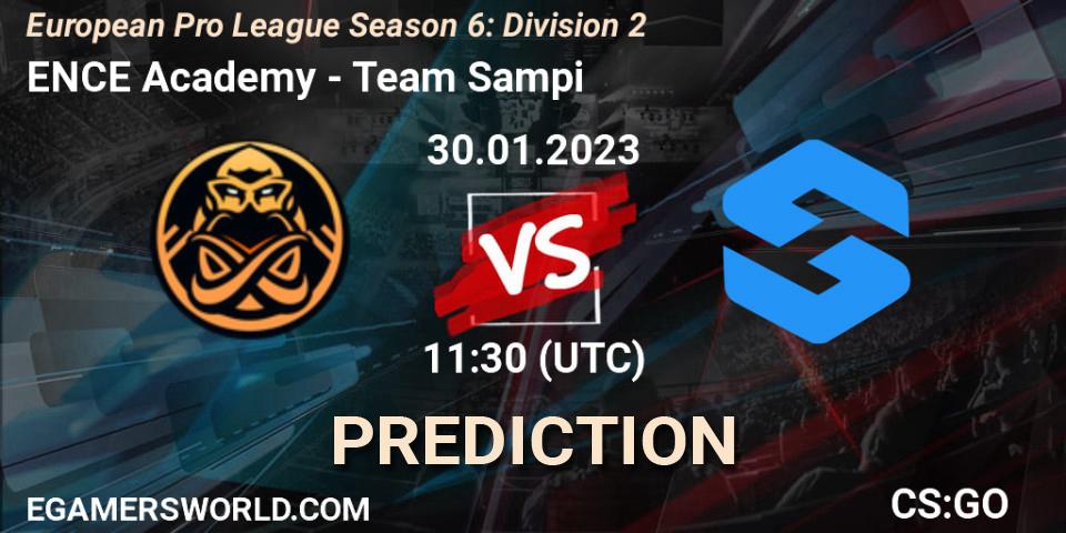 Pronóstico ENCE Academy - Team Sampi. 30.01.2023 at 11:30, Counter-Strike (CS2), European Pro League Season 6: Division 2