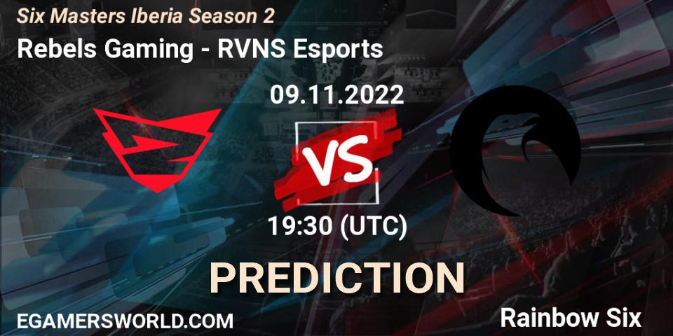Pronóstico Rebels Gaming - RVNS Esports. 09.11.2022 at 19:30, Rainbow Six, Six Masters Iberia Season 2