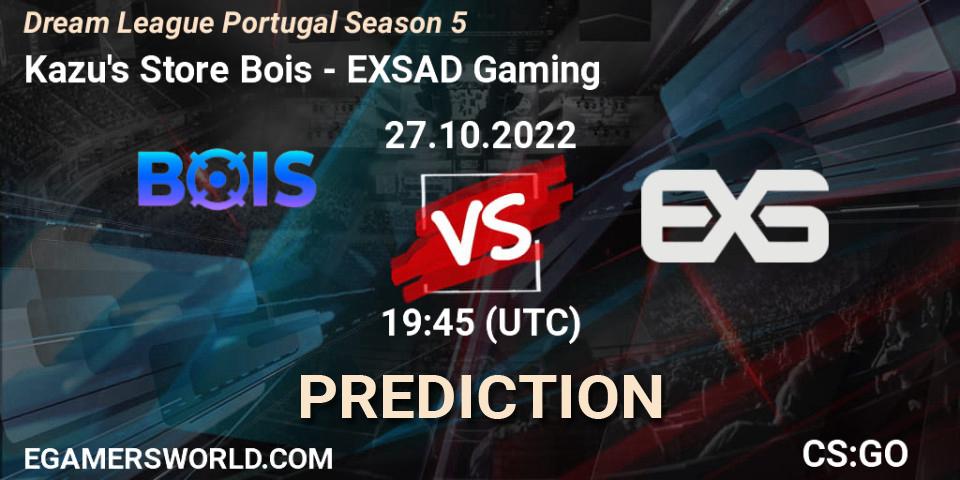 Pronóstico Kazu's Store Bois - EXSAD Gaming. 03.11.22, CS2 (CS:GO), Dream League Portugal Season 5