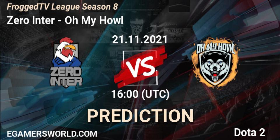 Pronóstico Zero Inter - Oh My Howl. 21.11.2021 at 16:13, Dota 2, FroggedTV League Season 8