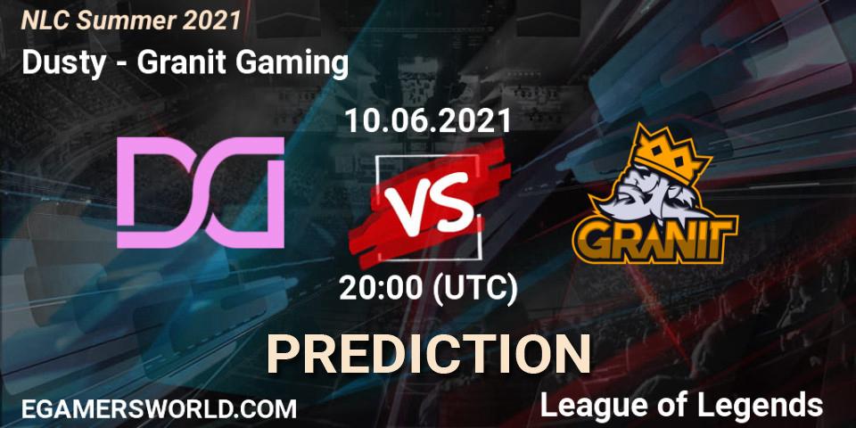 Pronóstico Dusty - Granit Gaming. 10.06.2021 at 20:00, LoL, NLC Summer 2021