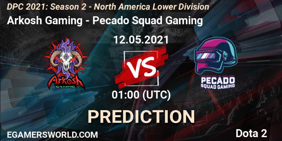 Pronóstico Arkosh Gaming - Pecado Squad Gaming. 12.05.2021 at 01:05, Dota 2, DPC 2021: Season 2 - North America Lower Division