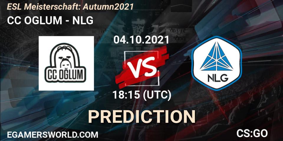 Pronóstico CC OGLUM - NLG. 04.10.2021 at 18:15, Counter-Strike (CS2), ESL Meisterschaft: Autumn 2021