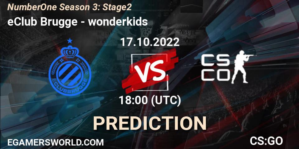 Pronóstico eClub Brugge - wonderkids. 17.10.2022 at 18:00, Counter-Strike (CS2), NumberOne Season 3: Stage 2