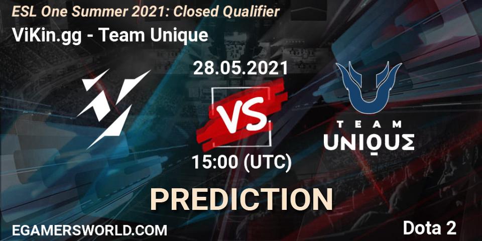Pronóstico ViKin.gg - Team Unique. 28.05.2021 at 15:00, Dota 2, ESL One Summer 2021: Closed Qualifier
