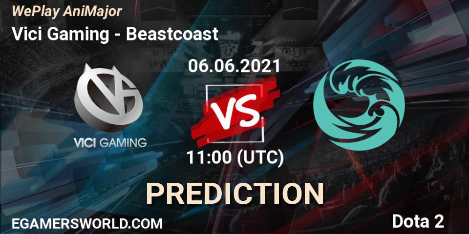 Pronóstico Vici Gaming - Beastcoast. 06.06.2021 at 11:01, Dota 2, WePlay AniMajor 2021
