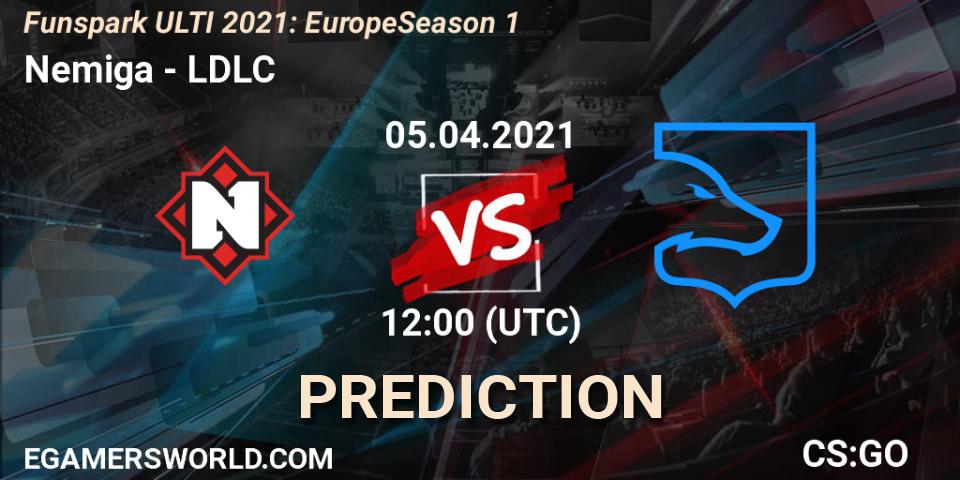 Pronóstico Nemiga - LDLC. 05.04.2021 at 12:00, Counter-Strike (CS2), Funspark ULTI 2021: Europe Season 1