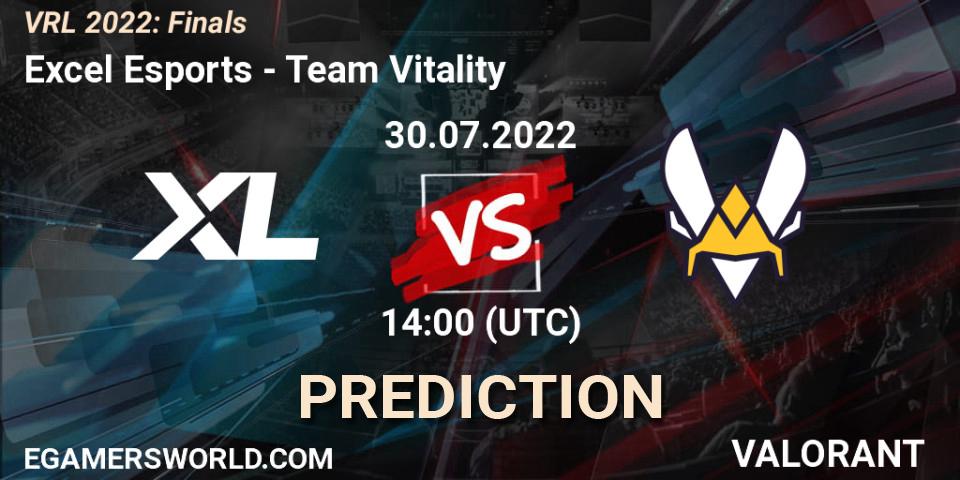 Pronóstico Excel Esports - Team Vitality. 30.07.2022 at 14:00, VALORANT, VRL 2022: Finals