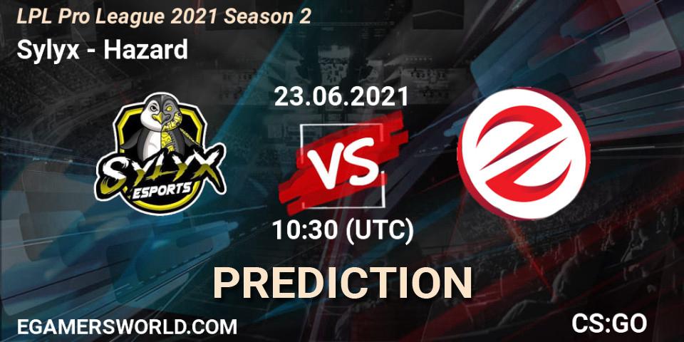 Pronóstico Sylyx - Hazard. 23.06.2021 at 10:30, Counter-Strike (CS2), LPL Pro League 2021 Season 2