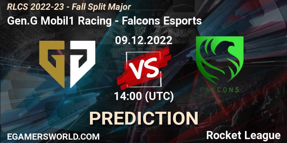 Pronóstico Gen.G Mobil1 Racing - Falcons Esports. 09.12.22, Rocket League, RLCS 2022-23 - Fall Split Major
