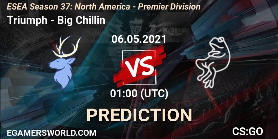 Pronóstico Triumph - Big Chillin. 06.05.2021 at 01:00, Counter-Strike (CS2), ESEA Season 37: North America - Premier Division