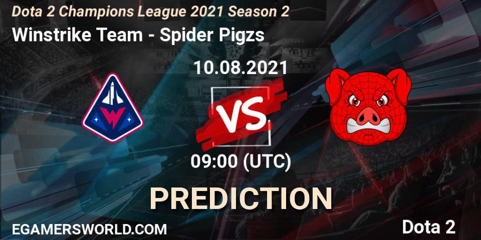 Pronóstico Winstrike Team - Spider Pigzs. 10.08.2021 at 09:02, Dota 2, Dota 2 Champions League 2021 Season 2