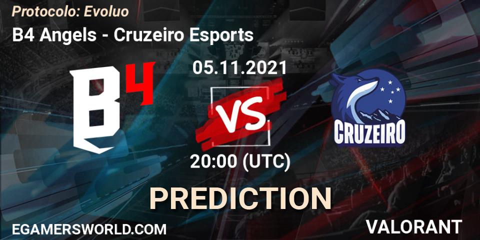 Pronóstico B4 Angels - Cruzeiro Esports. 05.11.2021 at 20:00, VALORANT, Protocolo: Evolução