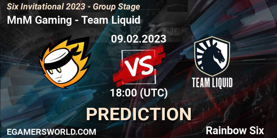 Pronóstico MnM Gaming - Team Liquid. 09.02.23, Rainbow Six, Six Invitational 2023 - Group Stage
