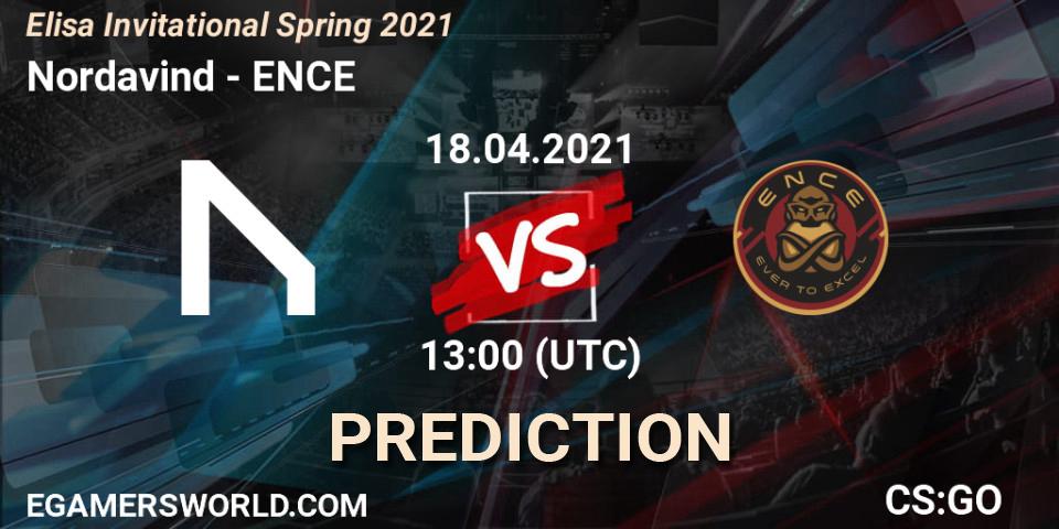 Pronóstico Nordavind - ENCE. 18.04.2021 at 13:25, Counter-Strike (CS2), Elisa Invitational Spring 2021